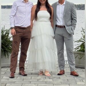 City Chic White Bridal shower/rehearsal dress